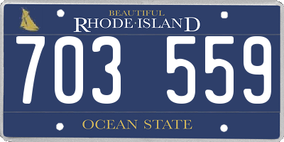 RI license plate 703559