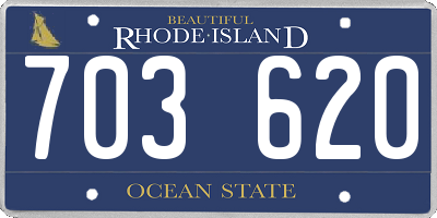 RI license plate 703620