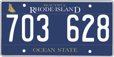 RI license plate 703628