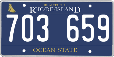 RI license plate 703659