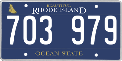 RI license plate 703979