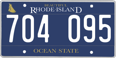 RI license plate 704095