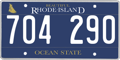RI license plate 704290