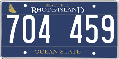 RI license plate 704459