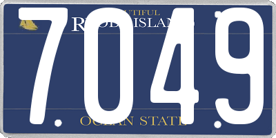 RI license plate 7049