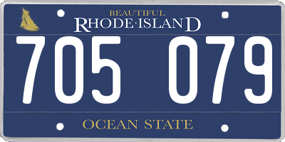 RI license plate 705079