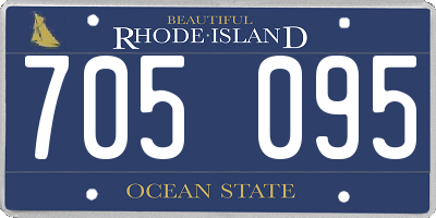 RI license plate 705095