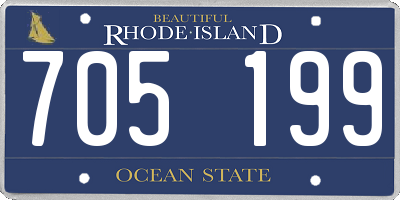 RI license plate 705199