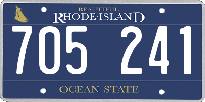 RI license plate 705241