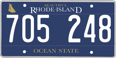 RI license plate 705248