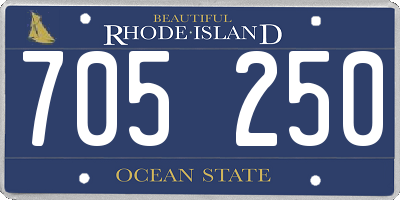 RI license plate 705250