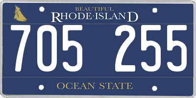 RI license plate 705255