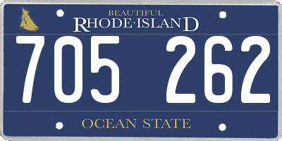 RI license plate 705262