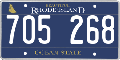 RI license plate 705268
