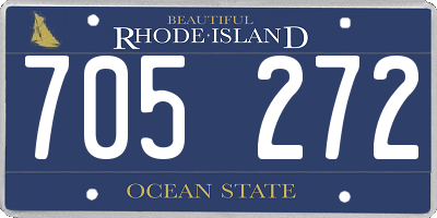 RI license plate 705272