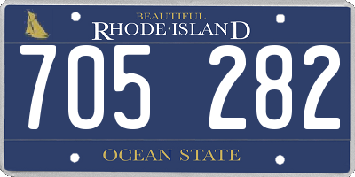 RI license plate 705282
