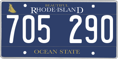RI license plate 705290