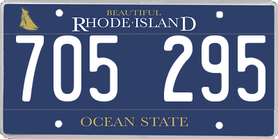 RI license plate 705295