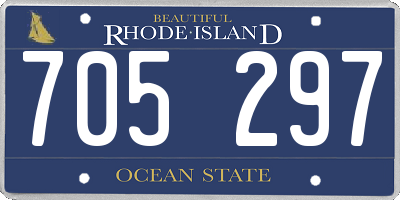 RI license plate 705297