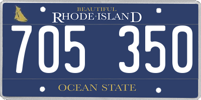 RI license plate 705350