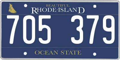 RI license plate 705379
