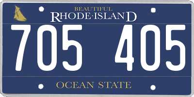 RI license plate 705405