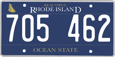 RI license plate 705462