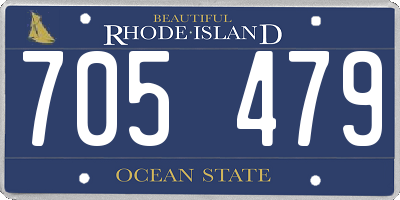 RI license plate 705479
