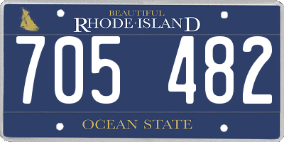 RI license plate 705482