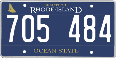 RI license plate 705484
