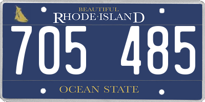 RI license plate 705485