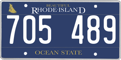 RI license plate 705489