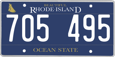 RI license plate 705495