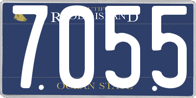 RI license plate 7055