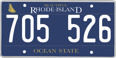 RI license plate 705526