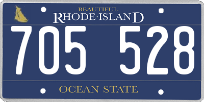 RI license plate 705528