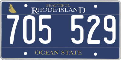 RI license plate 705529