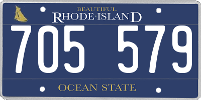 RI license plate 705579