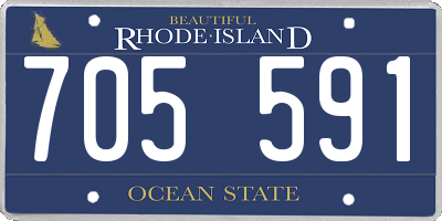 RI license plate 705591