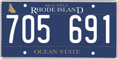 RI license plate 705691
