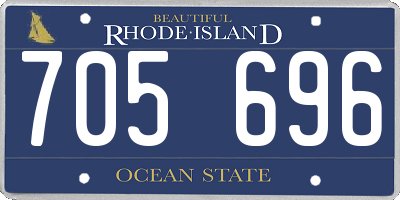 RI license plate 705696