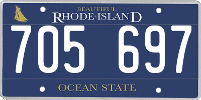 RI license plate 705697