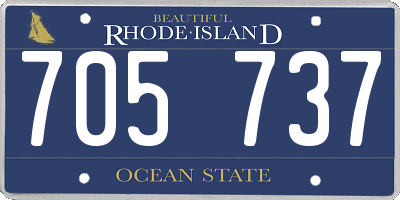 RI license plate 705737