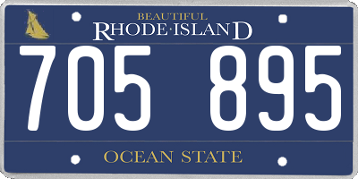 RI license plate 705895