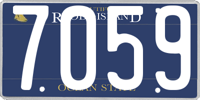 RI license plate 7059