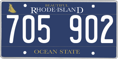 RI license plate 705902