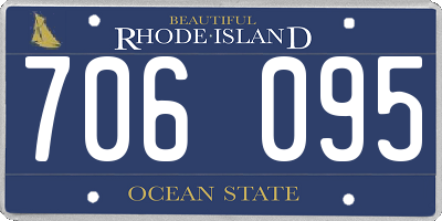 RI license plate 706095
