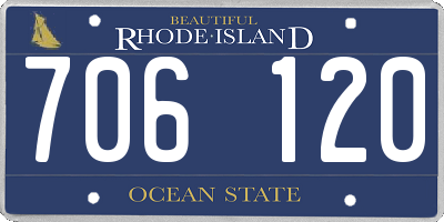 RI license plate 706120