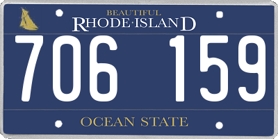 RI license plate 706159