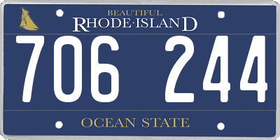 RI license plate 706244